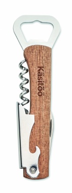 Logotrade corporate gift image of: 3 in 1 bamboo bottle opener WOOL