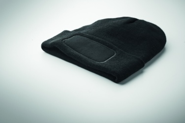 Logo trade promotional items image of: Unisex beanie RPET polyester