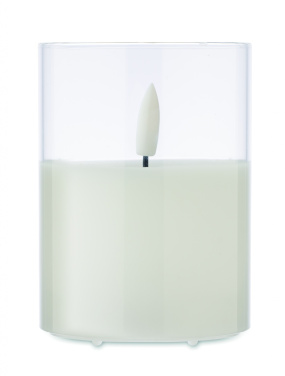 Logotrade advertising products photo of: LED wax candle in glass holder