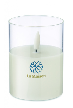 Logotrade promotional products photo of: LED wax candle in glass holder