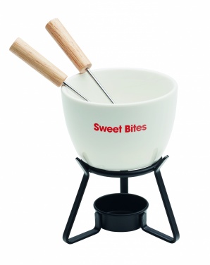 Logo trade promotional gifts image of: Ceramic fondue set 240 ml