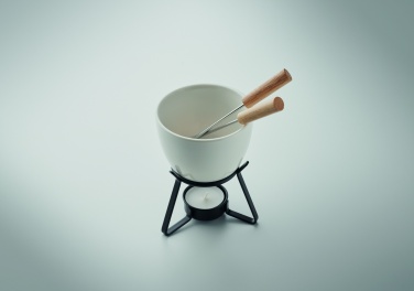 Logo trade promotional giveaway photo of: Ceramic fondue set 240 ml