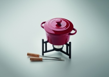 Logo trade advertising products picture of: Ceramic fondue set 300 ml