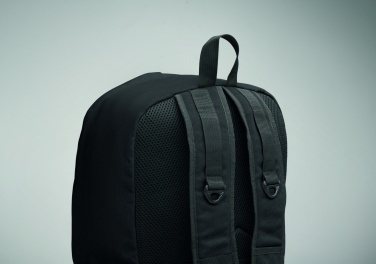 Logotrade promotional merchandise photo of: A 15-inch laptop backpack made of recycled pre-consumer cotton with customizable printing