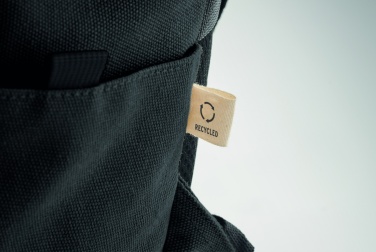 Logotrade promotional merchandise picture of: A 15-inch laptop backpack made of recycled pre-consumer cotton with customizable printing