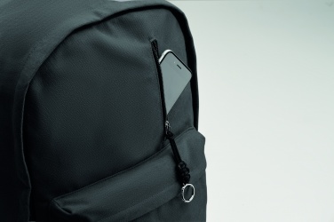 Logo trade advertising product photo of: A 15-inch laptop backpack made of recycled pre-consumer cotton with customizable printing