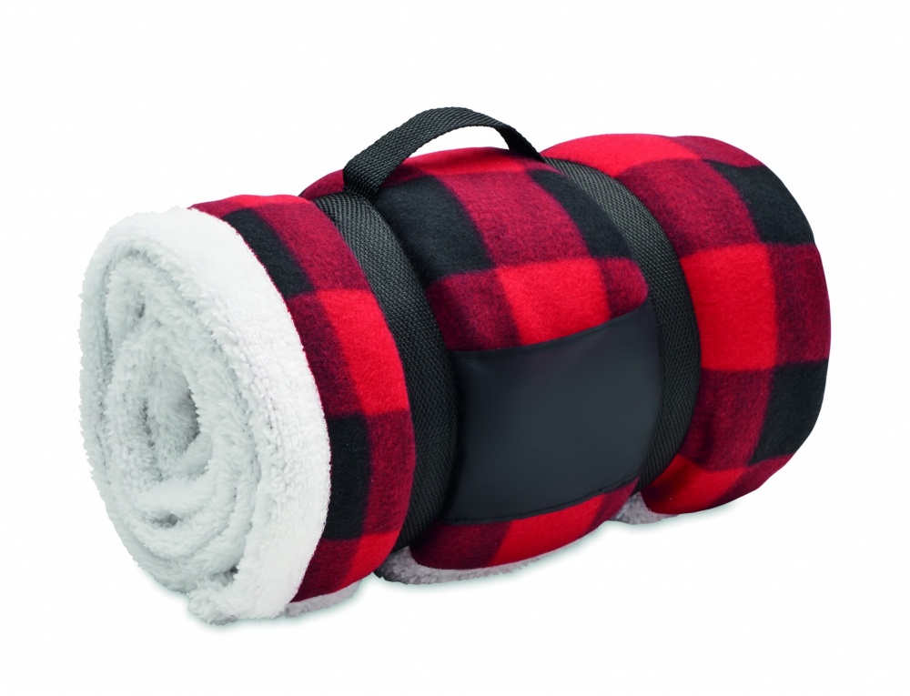 Logotrade promotional gifts photo of: RPET sherpa fleece blanket