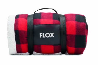Logotrade business gifts photo of: RPET sherpa fleece blanket