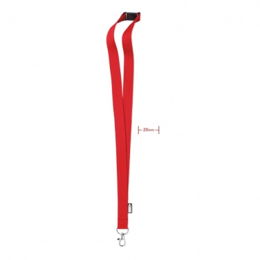 Logotrade promotional merchandise photo of: Lanyard in RPET 20 mm