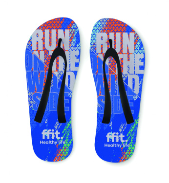 Logo trade promotional merchandise image of: Sublimation beach slippers