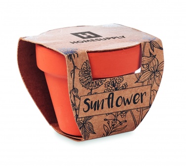 Logotrade corporate gift image of: Terracotta pot 'sunflower'