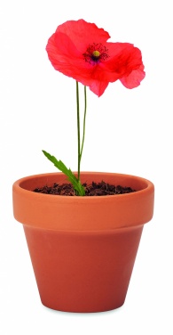 Logotrade advertising products photo of: Terracotta pot 'poppy'