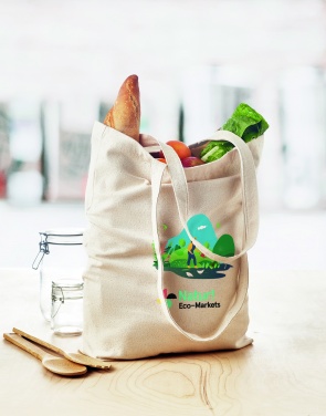 Logo trade promotional giveaway photo of: Canvas shopping bag 270 gr/m²