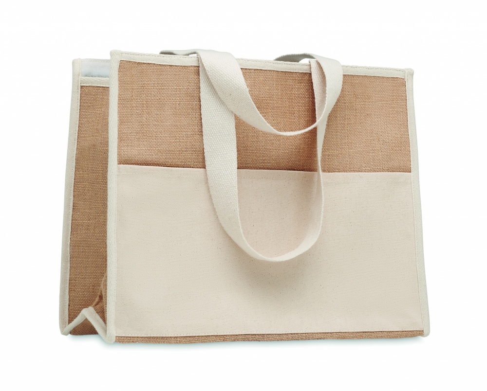 Logotrade promotional gifts photo of: Jute and canvas cooler bag