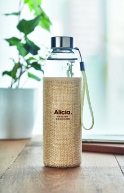 Logotrade business gifts photo of: Glass bottle in pouch 500ml