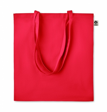 Logo trade promotional merchandise picture of: Organic cotton shopping bag