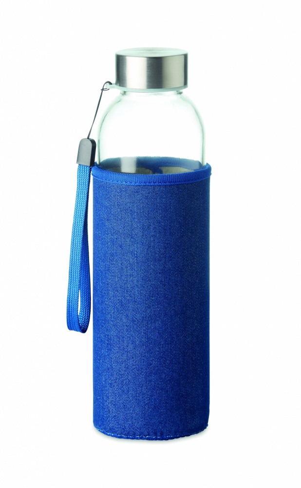 Logo trade promotional gifts picture of: Glass bottle in pouch 500 ml