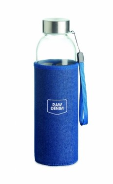 Logotrade promotional giveaway image of: Glass bottle in pouch 500 ml