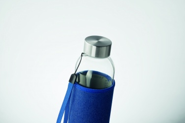Logotrade corporate gift picture of: Glass bottle in pouch 500 ml