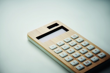 Logo trade advertising products picture of: 12 digit bamboo calculator