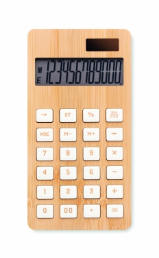 Logotrade promotional giveaway image of: 12 digit bamboo calculator