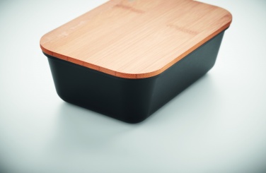 Logo trade promotional items image of: Lunch box with bamboo lid