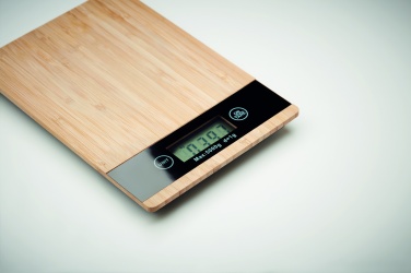 Logotrade promotional giveaway image of: Bamboo digital kitchen scales