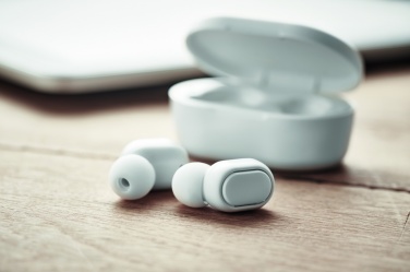 Logotrade promotional item image of: Recycled ABS TWS earbuds