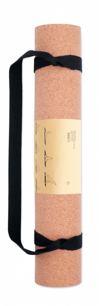 Logo trade promotional giveaways image of: Cork yoga mat