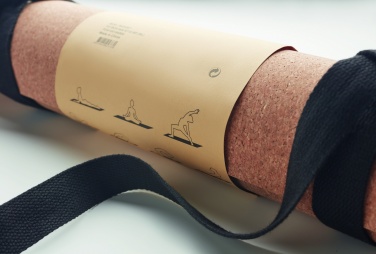 Logo trade advertising products image of: Cork yoga mat
