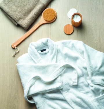 Logo trade promotional giveaways picture of: Bathrobe organic cotton XL/XXL