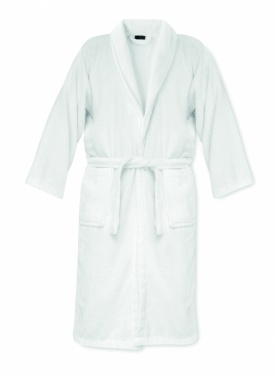 Logo trade promotional gifts picture of: Bathrobe organic cotton XL/XXL