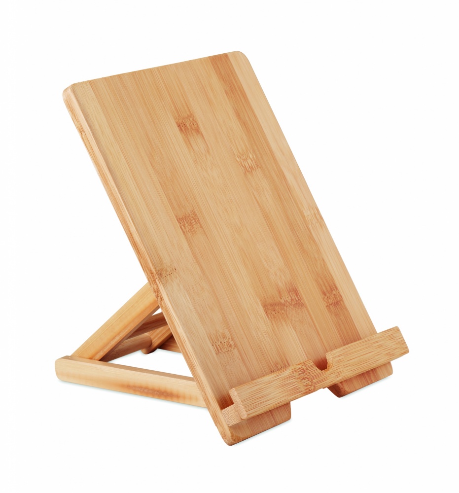 Logo trade advertising products picture of: Bamboo tablet stand TUANUI