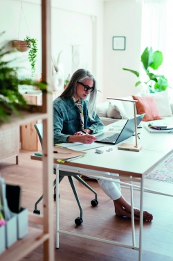 Logotrade promotional product picture of: Desktop light and charger 10W