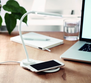 Logo trade promotional items picture of: Desktop light and charger 10W