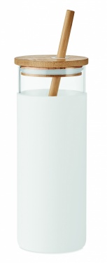 Logo trade promotional product photo of: Glass tumbler 450ml bamboo lid