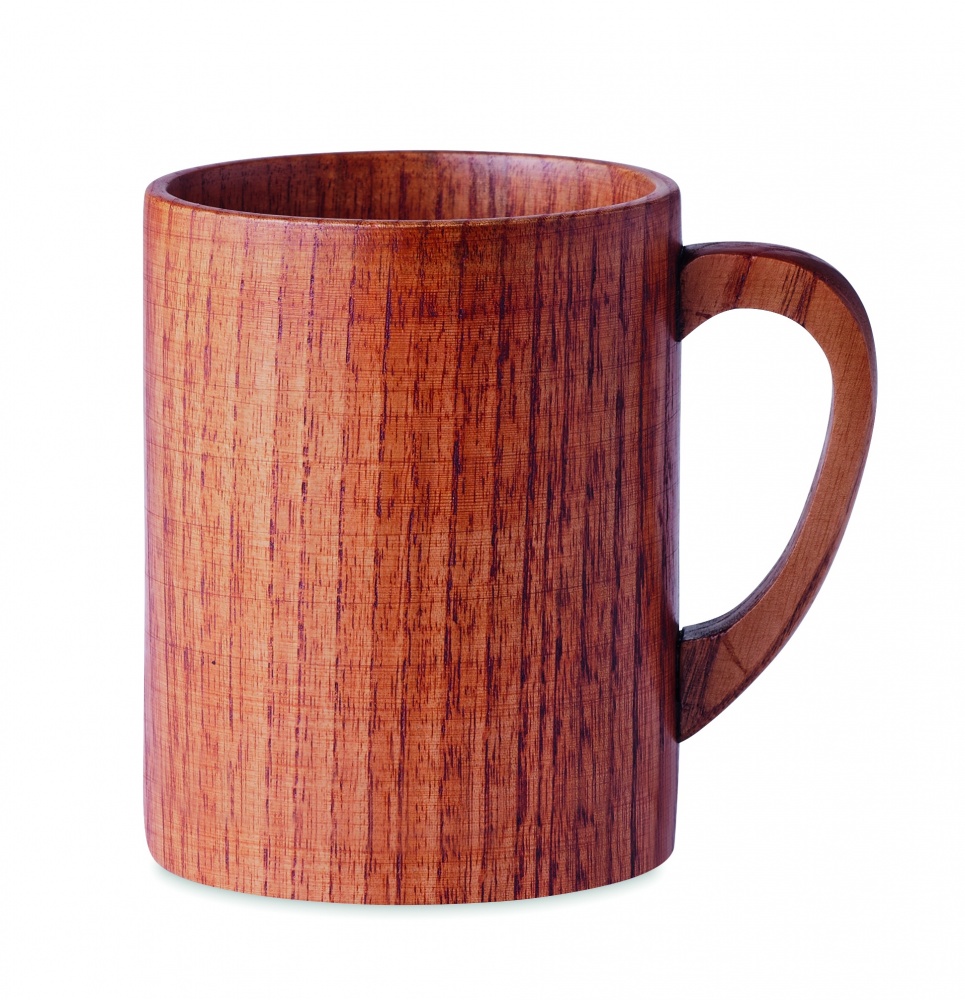 Logo trade promotional items picture of: Oak wooden mug 280 ml
