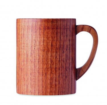 Logo trade promotional giveaways picture of: Oak wooden mug 280 ml