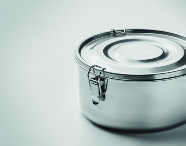 Logo trade corporate gifts picture of: Set of 2 stainless steel boxes