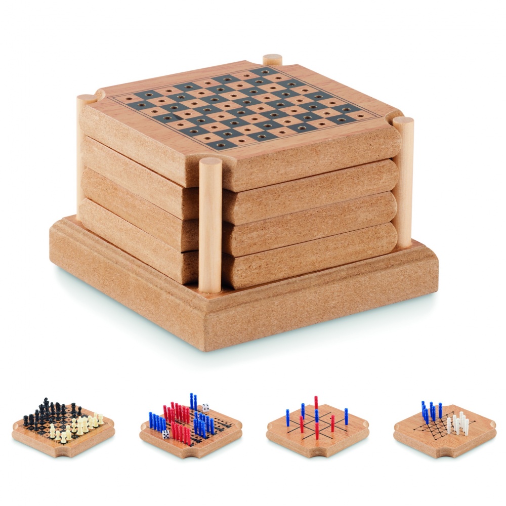 Logotrade business gift image of: 4-piece coaster game set
