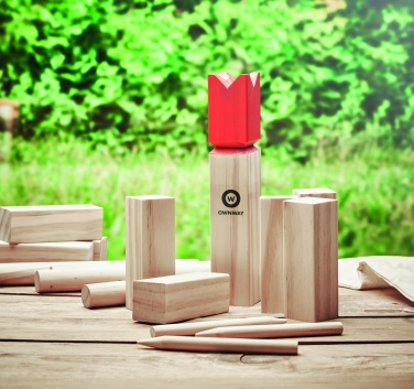 Logo trade promotional products image of: Pinewood outdoor throwing game
