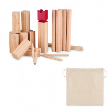 Logo trade promotional gifts picture of: Pinewood outdoor throwing game