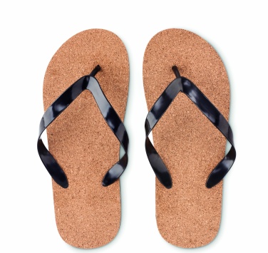 Logo trade business gifts image of: Cork beach slippers M