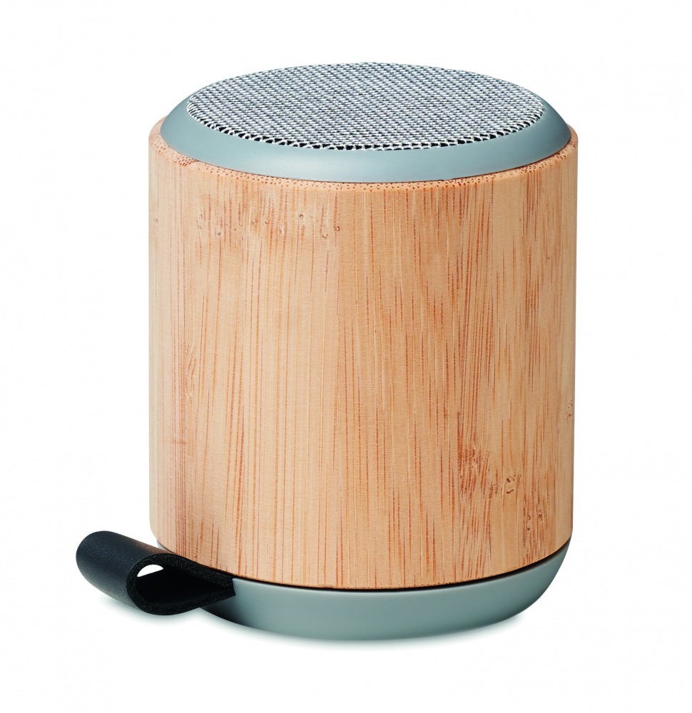 Logo trade promotional item photo of: 5.3 wireless bamboo speaker