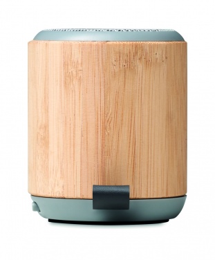 Logo trade promotional merchandise picture of: 5.3 wireless bamboo speaker
