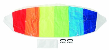 Logo trade business gift photo of: Rainbow design kite in pouch