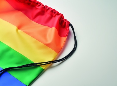 Logotrade promotional gift picture of: Rainbow RPET drawstring bag