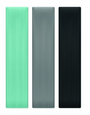 Logo trade business gift photo of: Set of 3 fitness bands in pouch