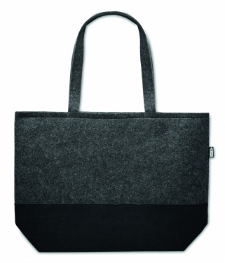 Logo trade promotional giveaways image of: RPET felt shopping bag