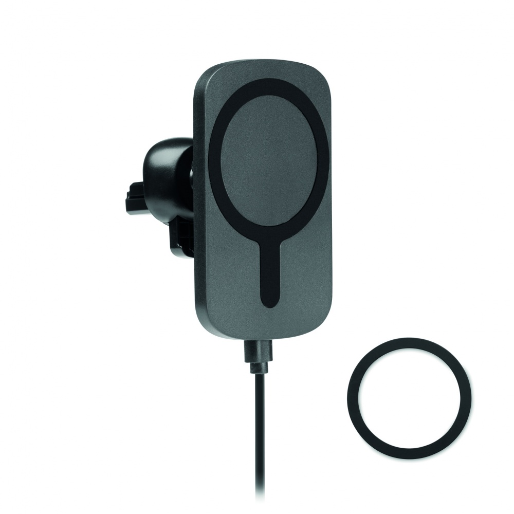 Logo trade promotional gifts picture of: Magnetic wireless charger 10W